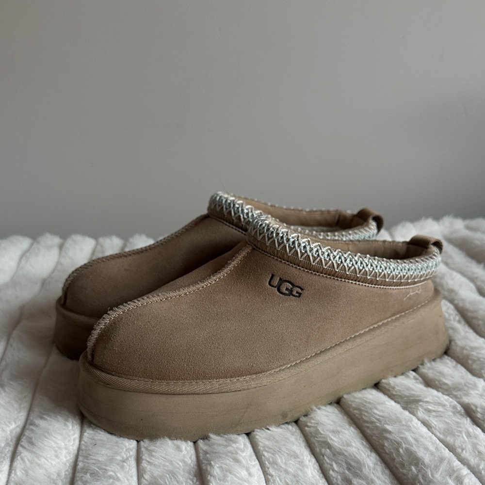 UGG Brown Platform Slip-Ons